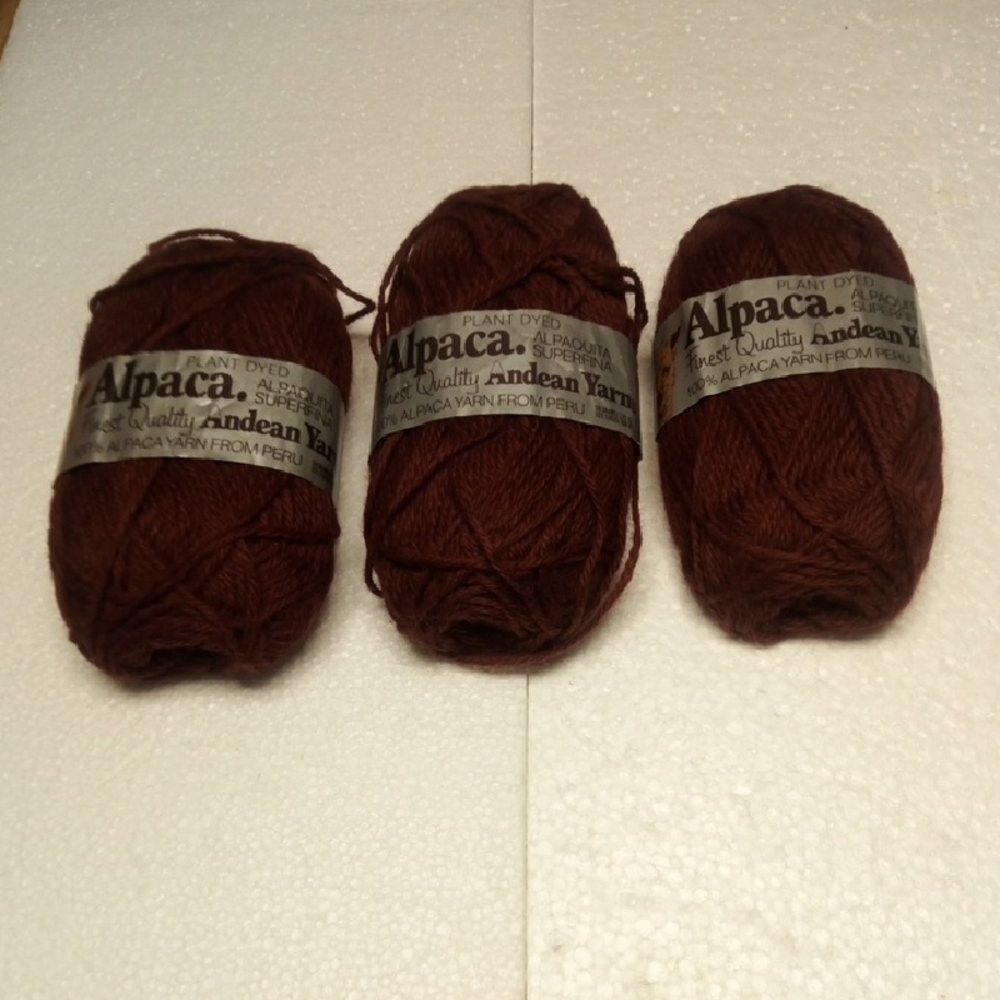 Alpaca Brown Yarn for Arts & Crafts